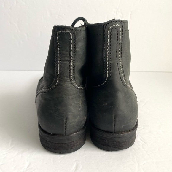 Hawkins Combat Boots Black Leather Lace Up Shoes Outdoor Military Mens 41 US 8 - Picture 7 of 14